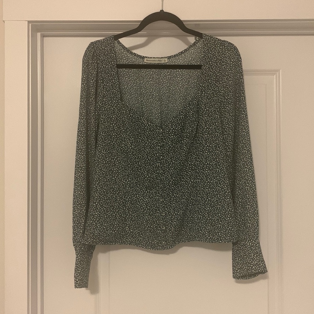 Green Abercrombie blouse, never worn. Tags were removed